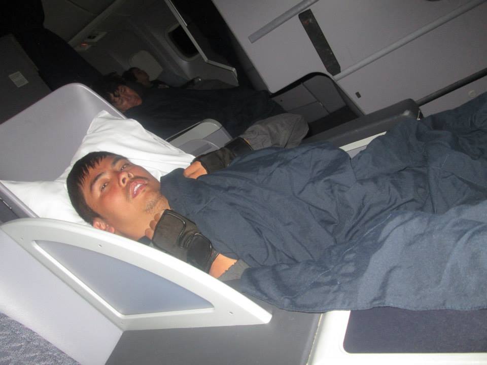 business class seats that convert to a bed