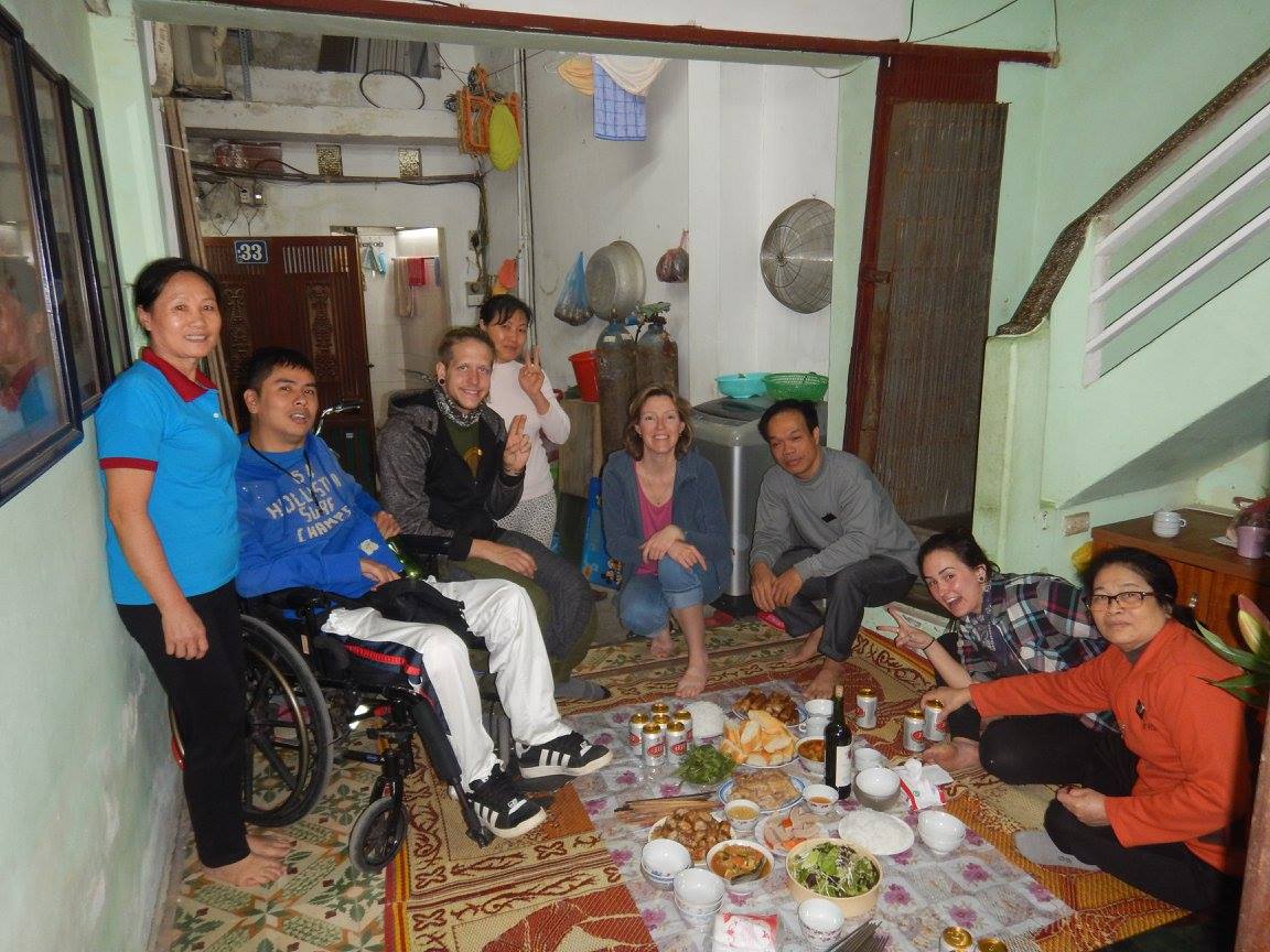 visiting family in Hanoi